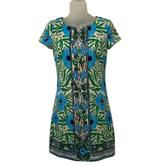 LILLY PULITZER $198 Layton Shift Dress in Sea Oat Ikatty Print Size XS - Picture 6 of 8